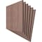 Ekena Millwork 11 3/4W x 11 3/4H x 3/8T Wood Hobby Boards, Walnut, 6PK HBW12X12X375BWA - alternate 4